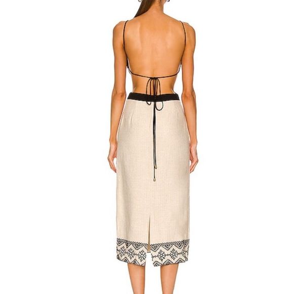 Sold 🚫PatBO Embroidery Cut Out Midi Dress Size 2 - Picture 4 of 5